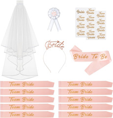 Bride to Be Bachelorette Party Supplies, 16Pcs Bachelorette Party Decorations Ki