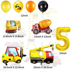 Construction Party Supplies,5 Year Oolds Construction Party Balloon for with …