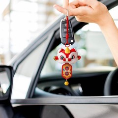 Chinese Lion Dance Keychain Spring Festival Hanging Decor Sturdy Cartoon