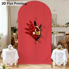 Comic Superhero Avengers Arch Backdrop Cover Boy Birthday Party Photo Background