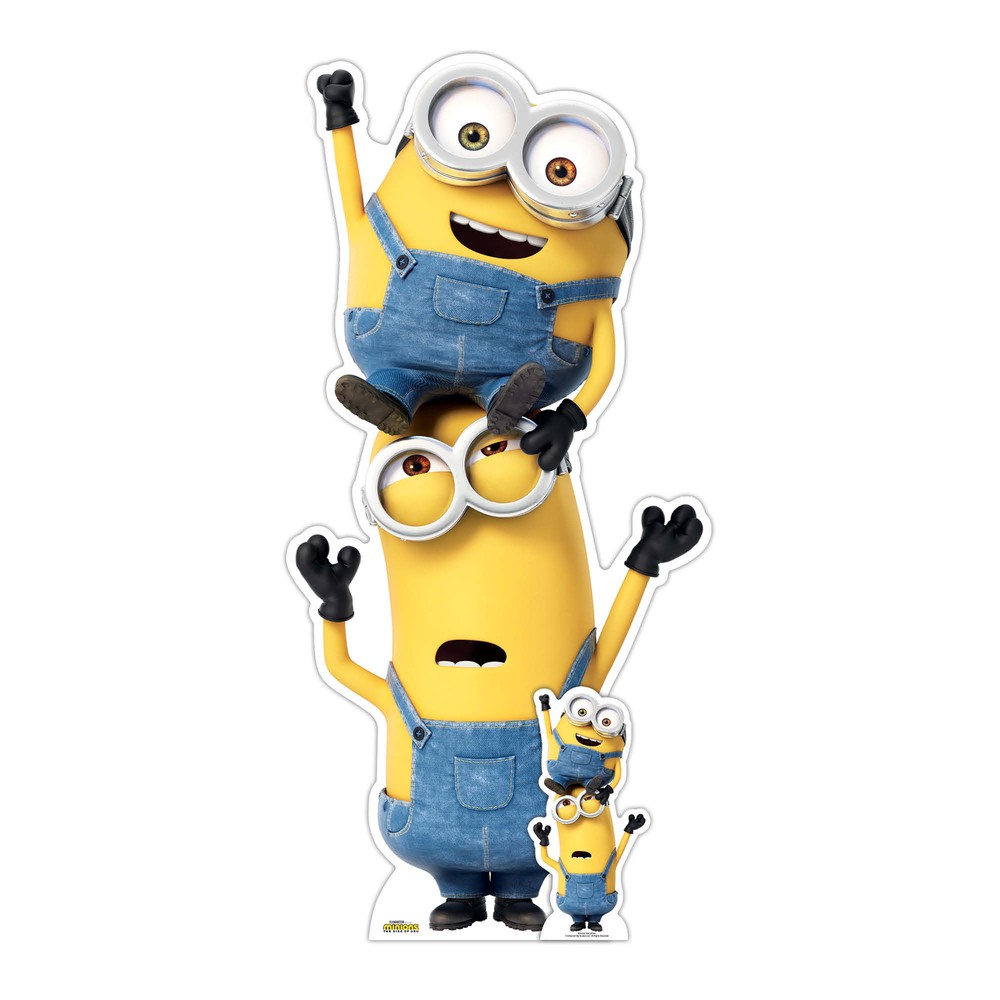 Kevin and Bob Cardboard Cutout from Minions: The Rise of Gru Official Standee