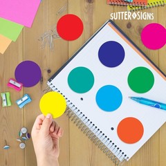 108 PCS Paper Circle Cutouts Shapes Bulletin Board Classroom Decorations Crafts