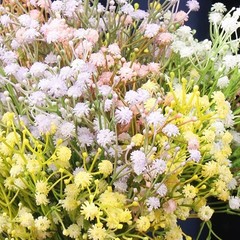 Soft Touch PVC Baby’s Breath Bouquet 34cm for Wedding Reception Decor Use