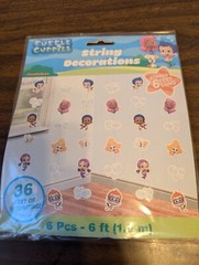 NEW Lot Of 3 Bubble Guppies 6’ String Hanging Party Decorations Gil Molly Puppy