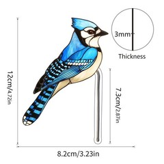 Fun for acrylic Bird Pot Decor for Whimsical Garden Accents and Plant