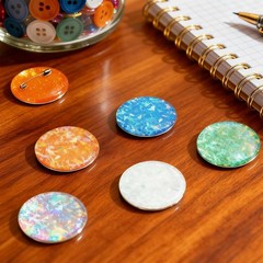 200 PCS Clear Badge Protective Film, 2.25 Inch Button Maker Supplies Plastic …
