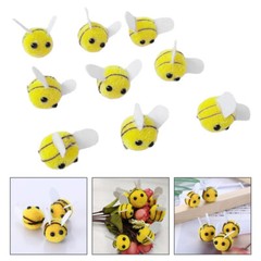 50pcs Bee Decorations Baby Room Decor Felt Miniature Wool Felt Bees