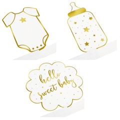 Sparkle and Bash Baby Shower Decorations & Centerpieces – 12 Piece Set
