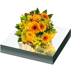 16PCS Square Mirrors for Centerpieces, 8 x 8 Inch Square Mirror Tray Candle P…