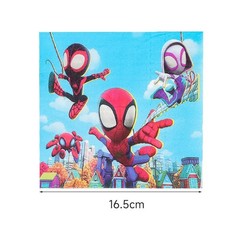 81 pcs, Spidey and Friends, Spider-Man birthday party supplies 10 guests.