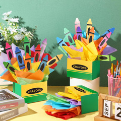 6 Sets 96 Pcs Crayon Themed Party Centerpieces Decorations Back to School Table
