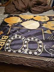Happy 80th Birthday Backdrop Banner Extra Large Black and Gold 80th Birthday …