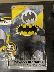 Batman Birthday Tablecloth And Birthday Banner!