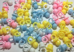Assorted 7/8″ Mini Pacifiers Baby Shower Charm Favor Party Game Decorations Mix