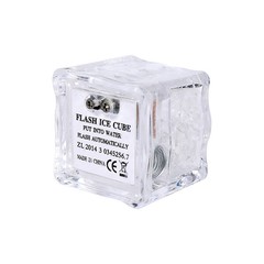 12Pcs Waterproof LED Light Up Ice Cubes for Drinks Colors Flashing Glow in Water