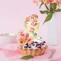 Fairy Cupcake Toppers 48Pcs Fairy First Birthday Party Decorations Fairy Garden