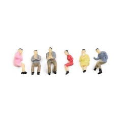 People Figures Practical Railway Train Seated Man HO Scale Hot Passenger Sitting