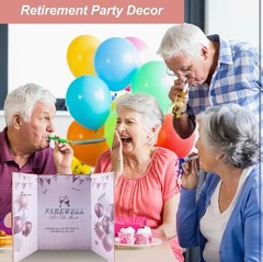 Rose Gold Retirement Card Board – We Will Miss You Guest Book Alternative
