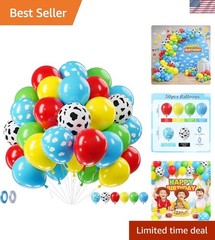 Toy Inspired Story Balloons – 52Pcs 12 Inch Red Blue Yellow Green Light Blue Clo
