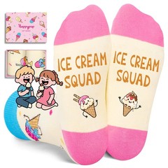 Funny Socks Kids Pickle Ice Cream Popcorn Gifts 7-9 Years Boys Girls Novelty