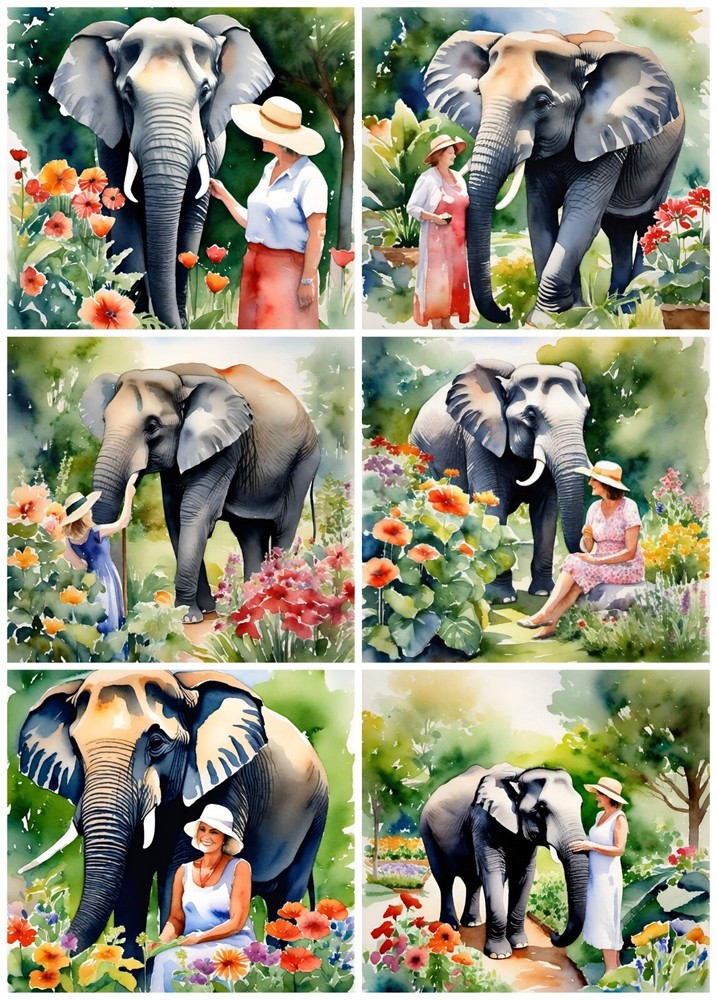 Elephant In The Garden Promo Card All Pictures Are In My Items Section