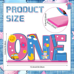 English Teacher Birthday Decorations One Letter Sign Table Centerpiece for Girl