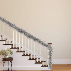 Spring Summer Lavender Purple Garland, 6Ft Lavender Artificial Green Garland,