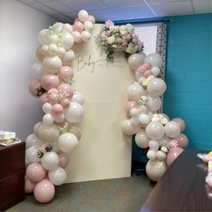 Dusty Pink Balloons, 60Pcs Pastel Light Pink and White Balloon Beige Sand Whi…