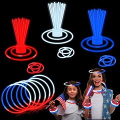 Patriotic 180 PC Light Up Accessories for Kids – Fourth of July Glow Party Pack