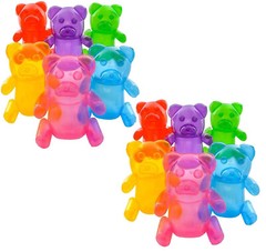 Huge Inflatable Gummy Bears Inflates Assorted Colors (About 24 Inches Tall) Poo