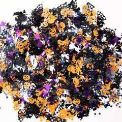 Halloween Confetti Table Decorations, 100g Glitter Confetti Sprinkles Bulk Ba…