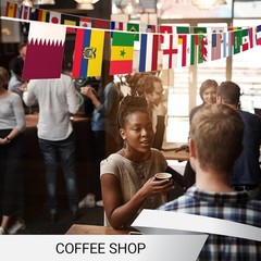 Vivid Flag Bunting for World Cup Parties, 33 Feet of Soccer Celebration Decor