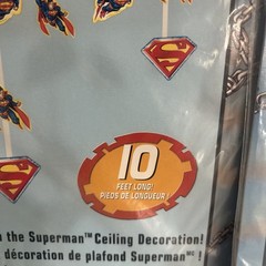 SUPERMAN RETURNS Ceiling DecorationHallmark PARTY EXPRESS Plastic DC COMICS Lot2