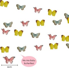 16ft 3D Butterfly Garland Bunting for Afternoon Tea, Weddings, Kids Birthdays,