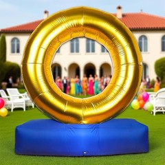 4.9*4.2Ft Inflatable Anime Decoration,Cartoon birthday Themed ring