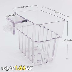 ARREBOL 2 Pack Clear Aquarium Plant Holder Top Hanging Fish Tank Plant Holders F