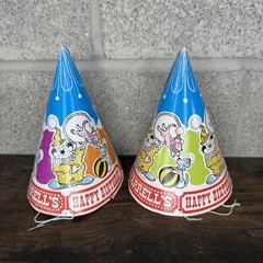 Farrells Ice Cream Parlor Kids Birthday Party Hat Vintage Zoo Party Hat 1970s