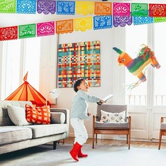 6 Pack Mexican Banner Party Banner 18FT iesta Cinco De Mayo Papel Picado Banners