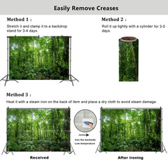 5X3Ft Jungle Forest Trees Backdrops for Photography Summer Woods Wonderland Tree