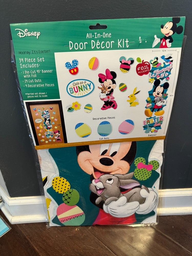 Eureka Disney Easter All-In-One Door Decor Kit Free Shipping NEW!
