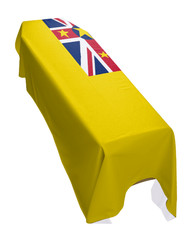 Niue Coffin Drape Flag – Premium Quality and Made To Order in the UK