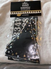 Amscan Add Any Age Pennant Banner 13ft. Party Supply Decoration New!!!