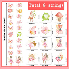 Fairy Birthday Party Decorations 8PCS Fairy Garlands Fairy Theme Party Supplies