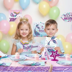 Magical Mermaid Party Decorations – 10PCS Cardboard Signs for Kids’ Celebrations