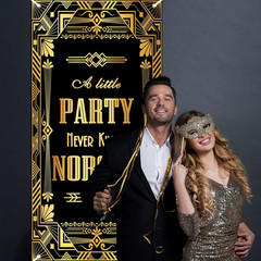 Roaring 20S Party Decorations Roaring 20S Door Cover Banner 1920S Party Decorati