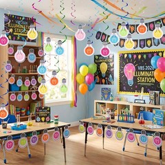 36 Pcs VBS Party Decorations Light Bulb Spiral Hanging Decorations 2026 Jesus…