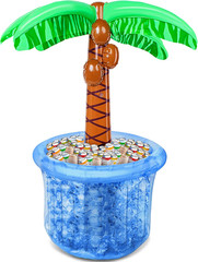 JOYIN 60″ Inflatable Palm Tree Cooler, Beach Theme Decor, Pool Party Decorations