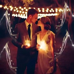 30 Pack LED Light Up Ribbon Wands Wedding Bell Party Favors