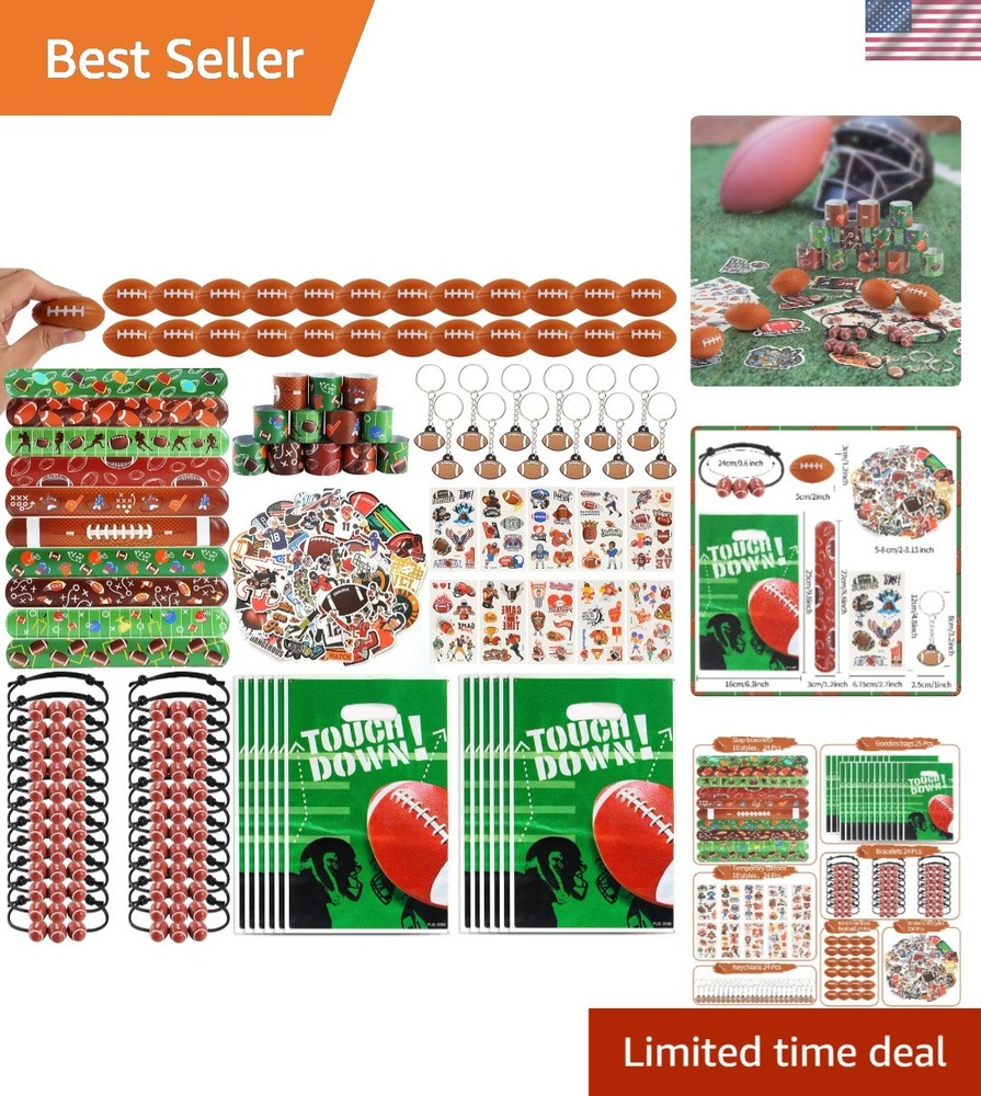 294-Piece Football Party Supplies Set – Perfect for Teen Birthday Celebrations