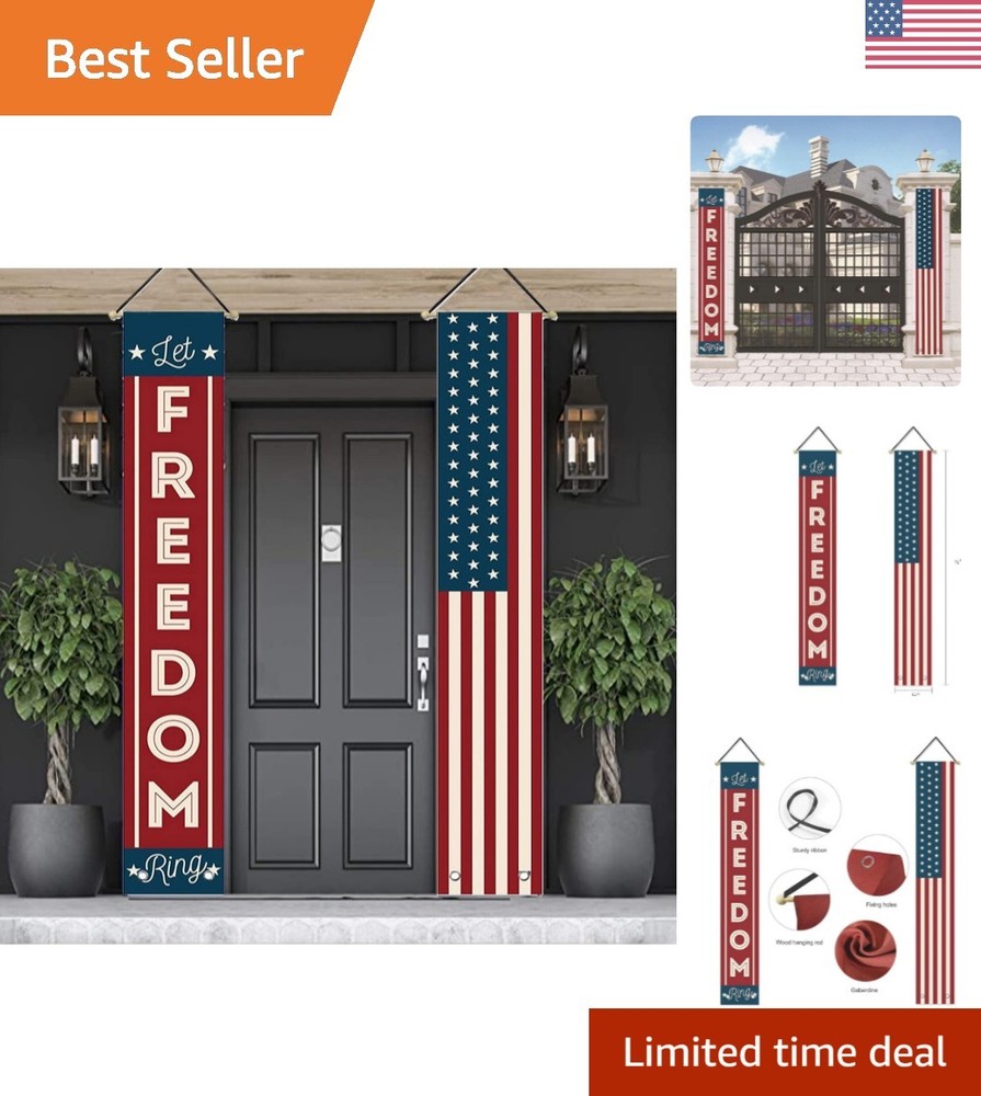 Durable Oxford Fabric Patriotic Banner Set – Perfect for Holiday Gatherings